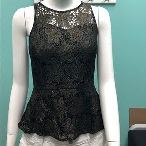 Black and gold tank top